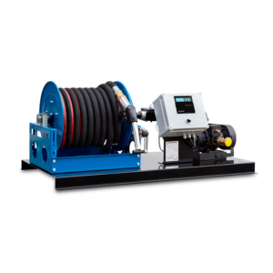 GESPASA elektronisk drivstoffdispenser med høy gjennomstrømning, digitalt display og robust design for kommersiell bruk.