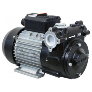 TOMES LION elektrisk overføringspumpe for diesel, 230V med 50 liters kapasitet per minutt og intern bypassventil.